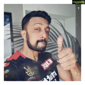 Sudeep Instagram - Hats of to the way @ChennaiIPL bounced bk after a great opening by RCB
Supaa happy to see Vkohli bk in his form.. two more needed outta 5.
Best wshs and yes,,,, we RCB fans wil always keep backing you all.
#RCBfanForever
😎♥️🥂