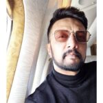 Sudeep Instagram - Other languages dubbing to resume for #VikrantRona once bk frm Dubai. Thanks to all the writers , ,,,for ua time and support. It is indeed a great feeling to hear the feed back about the film. 🤗🥂