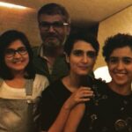 Suhani Bhatnagar Instagram - Geeta babita Jr.babita and the director...#fun#goodpeople#lightbox#screening#dangalteam