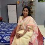 Suhasini Maniratnam Instagram - Cotton saree galore. Happy to get back to work. Light camera dialogues and struggle 😜😜😜