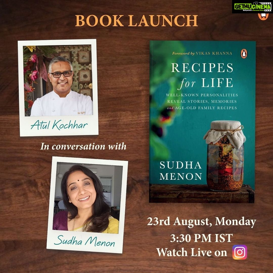 Suhasini Maniratnam Instagram - Good luck to sudhamenon for the launch of her book recipes for life … day after tomorrow. I am happy to be part of it with recipes from our family , my mothers culinary treasures . The best gift for my 60 th birthday was my reading this chapter and my sisters and my mother listening …..was a poignant moment. It made our day as we were transported to our paramakudi childhood days. Thanks sudha menon and well done.@sudhamenon2006