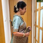 Suhasini Maniratnam Instagram - Dressed up for siima after 2 years. Lovely saree by. Designer @rehanabasheerofficial styling: @aishazwan @aram_offl jewellery: @theamethyststore