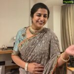 Suhasini Maniratnam Instagram - Dressed up for siima after 2 years. Lovely saree by. Designer @rehanabasheerofficial styling: @aishazwan @aram_offl jewellery: @theamethyststore