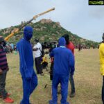 Suhasini Maniratnam Instagram - They are not Spider-M’en or super men but camera technicians. Dressed in blue suits as camouflage