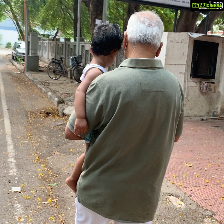 Suhasini Maniratnam Instagram - Chinna thaatha and grandson