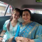 Suhasini Maniratnam Instagram - Started final day campaign for MNM torch symbol and Kamal .. early with akshara. In Coimbatore