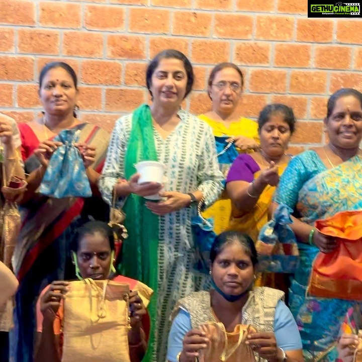 Suhasini Maniratnam Instagram - Our Naam women preparing for duchess utsav oct 20 tu at Savera 9 am to 8 pm. #duchessutsav #theduchessclubchennai #greengoddessess #saverahotelchn #anjusgarden