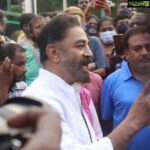 Suhasini Maniratnam Instagram – Early morning campaign for makkal neethi maiyyam