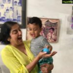 Suhasini Maniratnam Instagram - With my grand nephew. What fun.