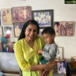 Suhasini Maniratnam Instagram - With my grand nephew. What fun.