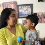 Suhasini Maniratnam Instagram - With my grand nephew. What fun.