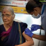 Suhasini Maniratnam Instagram – He is 91 and she is 87.  They are vaccinated.  And you are hesitant …. and scared.  Dont be that you.  Be the one who wants a healthier world