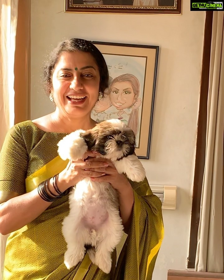 Suhasini Maniratnam Instagram - Happy puppy day