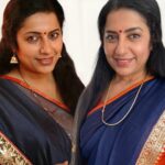 Suhasini Maniratnam Instagram - Can you believe this ! These pictures were taken 13 years apart. The first one was for eradne maduve movie in bangalore. Today we made the same saree for a shoot. We could not match the saree the model ( s age ) or the photographer to the original But was fun to click and remember rejoice. Thank you Astha for the collage. ❤️❤️❤️