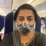 Suhasini Maniratnam Instagram - On a flight after 9 months.