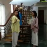 Suhasini Maniratnam Instagram – For those you wanted to see the dance near the staircase.  Here it is.  Paatum naamey bhaavamum naamey.  Haha