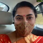 Suhasini Maniratnam Instagram - Happy to dress up and meet few people I love meeting. A friends daughters Pelli koothuru ceremony. Reason to dress up and smile