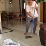 Suhasini Maniratnam Instagram - Girija takes up Jeyanthi s challenge. Who is next Why can’t we start dancing while cleaning challenge? Remember to post your videos with the hashtags #danceandclean, #funwhilecleaning