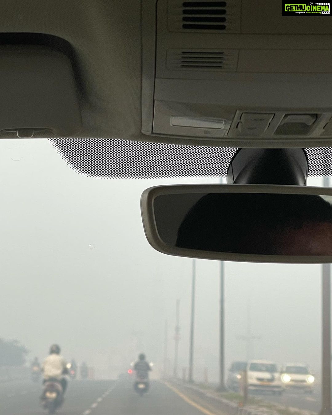 Suhasini Maniratnam Instagram - City covered in smoke. Sad state. In the name of festival and tradition. We need to put a stop to burning.