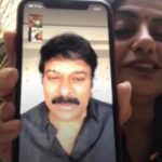 Suhasini Maniratnam Instagram - He joined us in our live today. Thank you Chiranjeevi garu