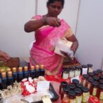 Suhasini Maniratnam Instagram - Chamundeswari who was in the calendar as a Queen today as a volunteer at Naam foundation stalk at redwood organic sale