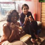 Suhasini Maniratnam Instagram – happiness. deciding to eat ice cram on an instinct at 11 30 pm and sitting on the steps looking into the street and enjoying friendship and life