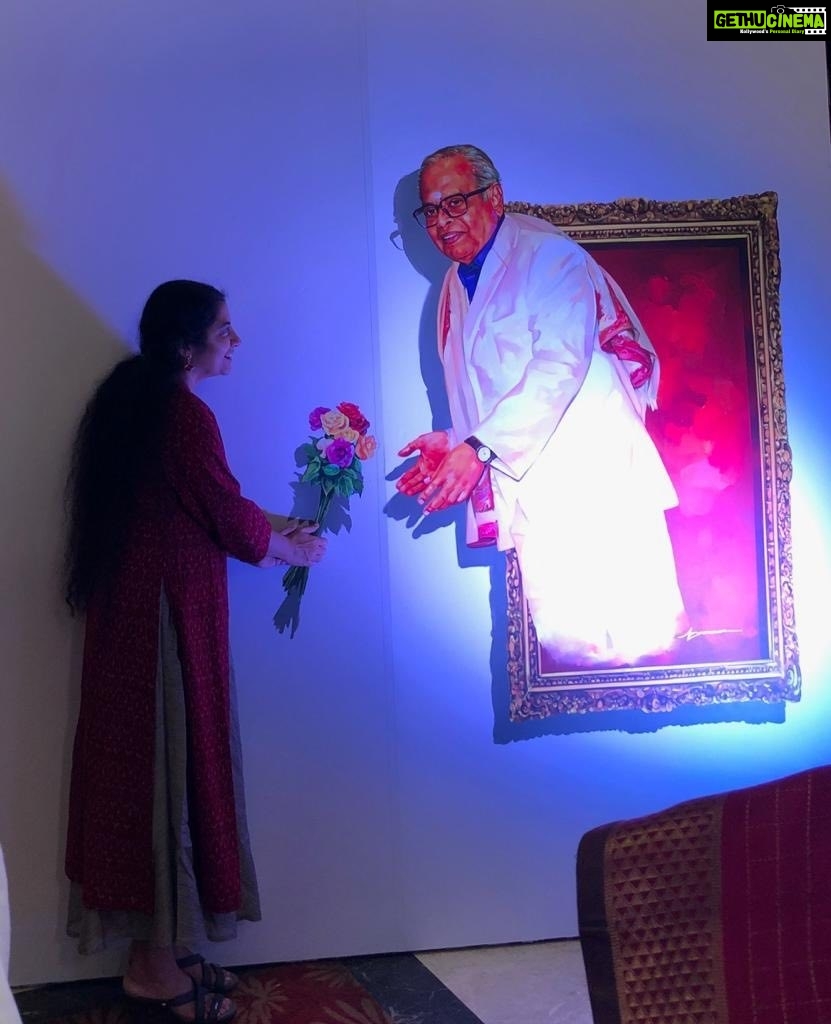 Suhasini Maniratnam Instagram - memorable evening with kavithalya reminiscing the master. director K.balachander...a positive trip down memory lane..blessed to have watched him.make the classics..in close quarters.