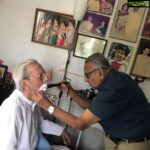 Suhasini Maniratnam Instagram – my 89 year old dad being examined by 84 year old physician Dr balasubramaniam..treating 5 generations of our family. blessed