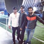 Sundeep Kishan Instagram - The boys... With a Real Rocket Behind Us... @aadarshbalakrishna @actor_nikhil