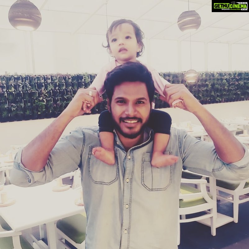 Sundeep Kishan Instagram - With my tiny little Brat #Nyra :) #Niece Pls follow me on #helo App to see more personal and fun moments from my daily life :) http://m.helo-app.com/s/ThcNUy