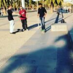 Sundeep Kishan Instagram – Trying out SkateBoarding for the 1st time :D 😍🏂 #Barcelona :) thank you @eatsomefood & @750four for teaching me :)