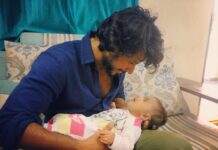 Sundeep Kishan Instagram - Introducing to the world the Cutest/Youngest member of our @venkatadri.talkies family... Our Boss Man @seetharam.y super adorable daughter ❤️