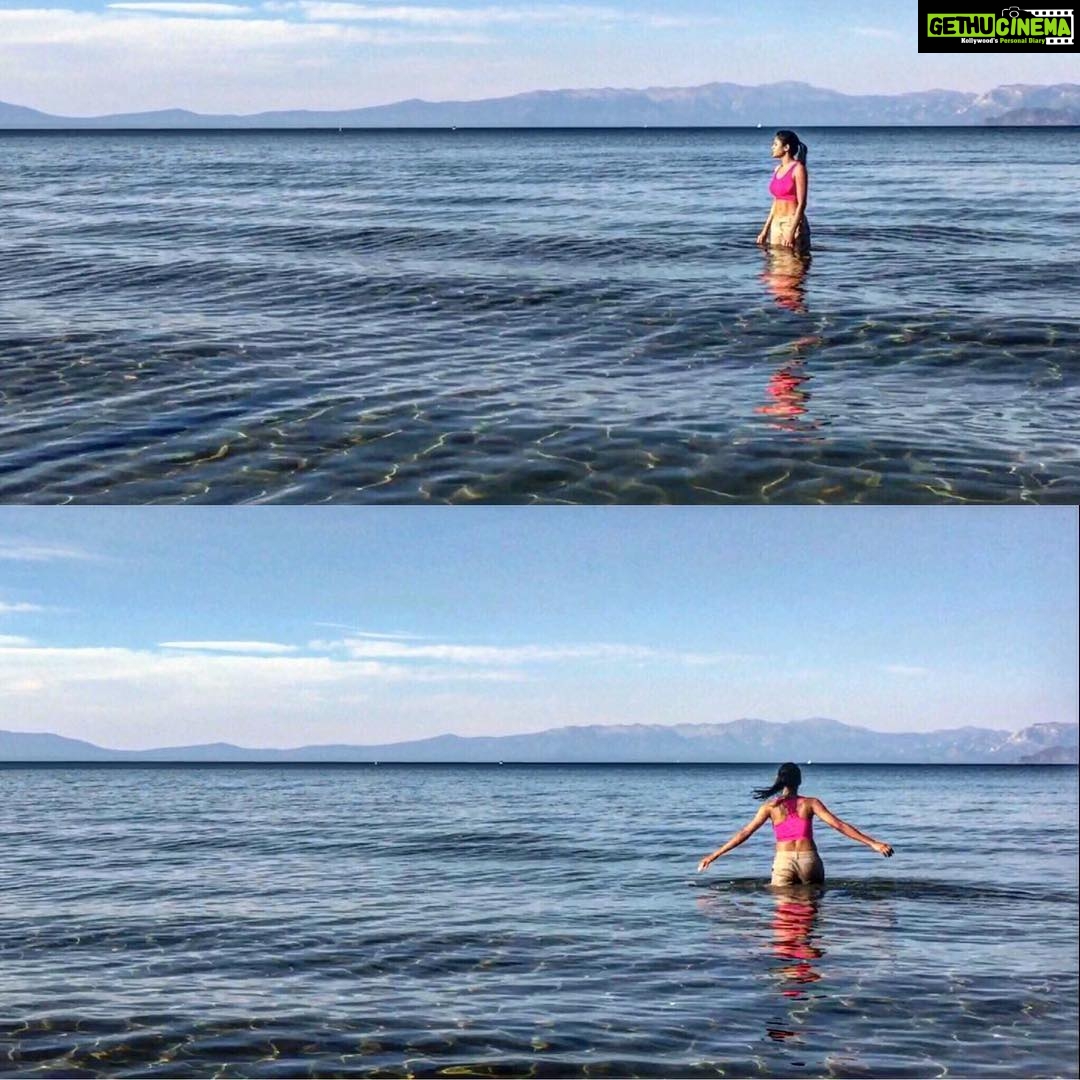 Sushma Raj Instagram - #paradise #sunset ❤️ Lake Tahoe/pope Beach