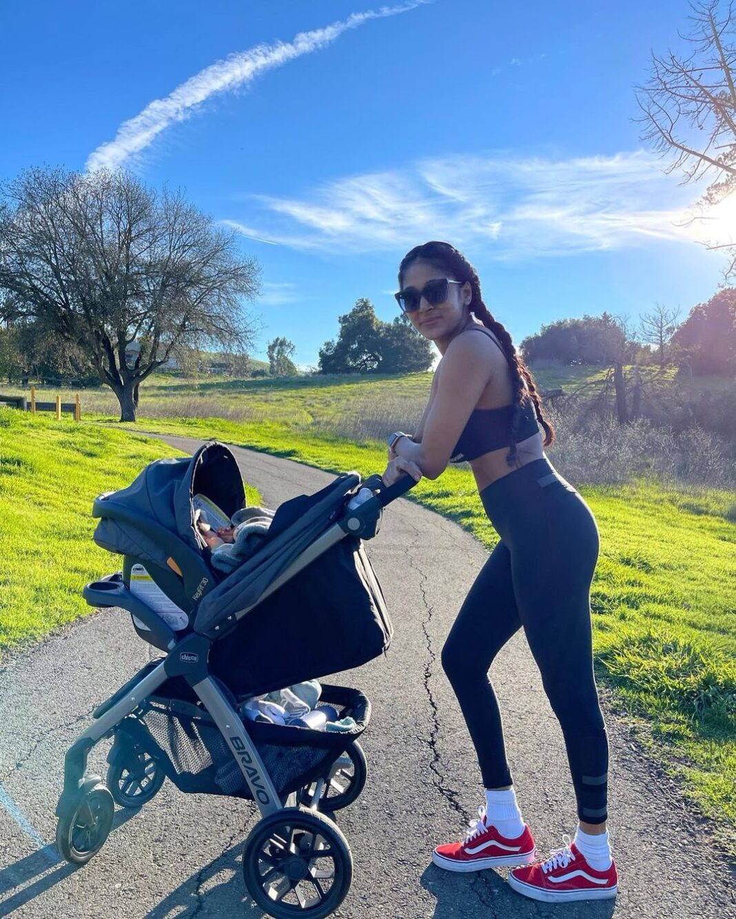 Sushma Raj Instagram - My new 2M old hiking partner! 💙 #boymom