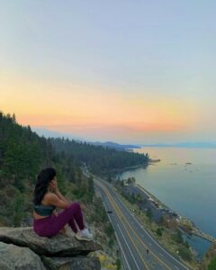 Sushma Raj Instagram - 6:30 am!  #sunrise #laketahoe