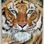 Sushma Raj Instagram - New painting ;) TIGER #acrylicpainting