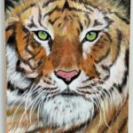 Sushma Raj Instagram - New painting ;) TIGER #acrylicpainting