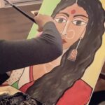 Sushma Raj Instagram - Since y’all liked the previous one, attempted one more today! 🤗 #indian #women #art #painting