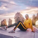Sushma Raj Instagram - A R C O 🏔 #arco #cabo #sunset #boatride Mexico , Los Cabos