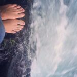 Sushma Raj Instagram - #lategram #spiritfalls #challenginghike #barefoot Spirit Falls, Washington