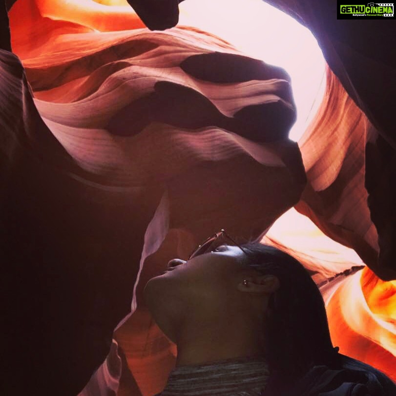 Sushma Raj Instagram - Impossible to believe that its all natural. #amazed #antelopecanyon #beauty #history #myclick Antelope Canyon