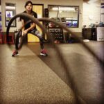 Sushma Raj Instagram – #battlingropes #saturdayworkout