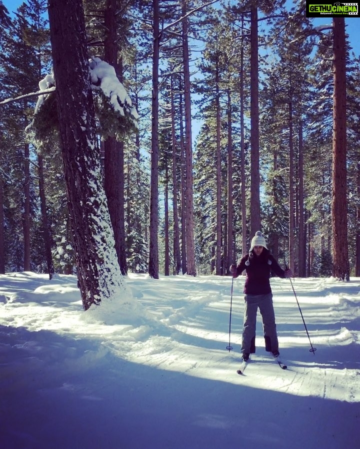 Sushma Raj Instagram - #skiing for the first time #xcountryskiing ⛷