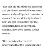 Tanushree Dutta Instagram – Heartfelt congratulations to the brave and resilient Priya Ramani on her big win!! Your determination in the face of adversity and legal harassment for 2 years by a wicked and vindictive man has won you the respect of the whole nation. Salutations to senior advocate Rebecca John!  97:1 The odds were against you Rebecca from the start but your conviction on your client, her truth and your ability to uphold the truth in the face of everything that was thrown at you is truly praiseworthy!! Thankyou justice ACMM Ravindra Kumar Pandey for your profound court observations with closing statements on the case and this landmark verdict that will impact millions of lives for the better. God bless you and your family with health, wealth and happiness!  Possibly, henceforth these false and malicious defamation cases on #metoo whistleblowers need to be dismissed right away on the  first court hearing instead of wasting the courts time and making the women go through unnecessary hassles. It’s a new legal precedent in India towards women’s safety and I welcome it with open arms!