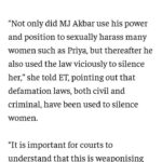 Tanushree Dutta Instagram - Heartfelt congratulations to the brave and resilient Priya Ramani on her big win!! Your determination in the face of adversity and legal harassment for 2 years by a wicked and vindictive man has won you the respect of the whole nation. Salutations to senior advocate Rebecca John! 97:1 The odds were against you Rebecca from the start but your conviction on your client, her truth and your ability to uphold the truth in the face of everything that was thrown at you is truly praiseworthy!! Thankyou justice ACMM Ravindra Kumar Pandey for your profound court observations with closing statements on the case and this landmark verdict that will impact millions of lives for the better. God bless you and your family with health, wealth and happiness! Possibly, henceforth these false and malicious defamation cases on #metoo whistleblowers need to be dismissed right away on the first court hearing instead of wasting the courts time and making the women go through unnecessary hassles. It's a new legal precedent in India towards women's safety and I welcome it with open arms!