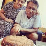 Tanushree Dutta Instagram – Dad’s birthday 9th June!! Ishita and Vatsal visited from Juhu and my sister baked a homemade cake with sloppy icing ( super yummy). They missed me somewhat so they sent me pics of the cake!! 🙄🤣🤣🤣 Nevermind that but these pics were too cute to not share!  I still remember the day, many years ago, my Dad looked very seriously in my eye and solemnly told me in bengali : “Shib hocche thakur” “mone rakhbi”. Meaning: “Shiv is God” “remember that”. Anyways I conducted my first meditation workshop on Sunday with God’s grace and it was a huge success!! Will be doing more. My dad feels proud!! Love you Dad!! Praise God hallelujah for keeping my family safe and healthy!