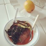 Tanushree Dutta Instagram - The way to stay healthy during corona quarantine! Ahi tuna stake sauteed with garlic, onion flakes and cumin powder and with a side of sauteed spinach on a bed of tomato bisque!! #somethingfishy #yummy #nutrition