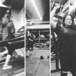 Tanushree Dutta Instagram - My trainer making me workout on Rocky Balboa music lol😆 40 day challenge!! I have taken it head on.More workout videos and photos coming soon😋