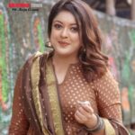 Tanushree Dutta Instagram - My ethnic look yesterday by fashion designer Roselin @roselin_middleton Makeup by @makeupbykaminirajput Press conference venue @highjackversova