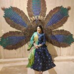 Tanushree Dutta Instagram – Navratri event in Indore last night!! Visited the mahakaleshwar temple in Ujjain too today and attended Bhasm arti early morning!! Styled by @designeraaharshirajput  Photography by @shubham_hastekar
 #indiadiaries